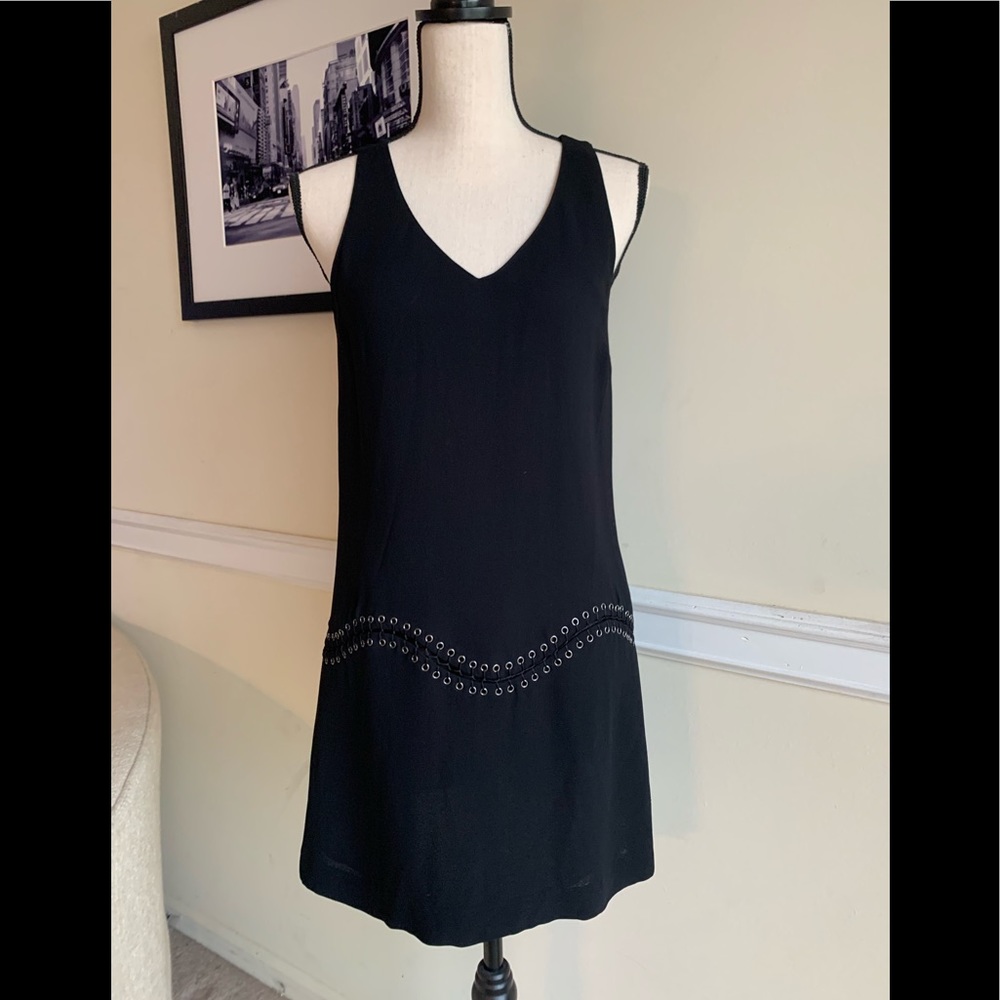 RAMY BROOK short blousy black dress